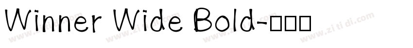 Winner Wide Bold字体转换